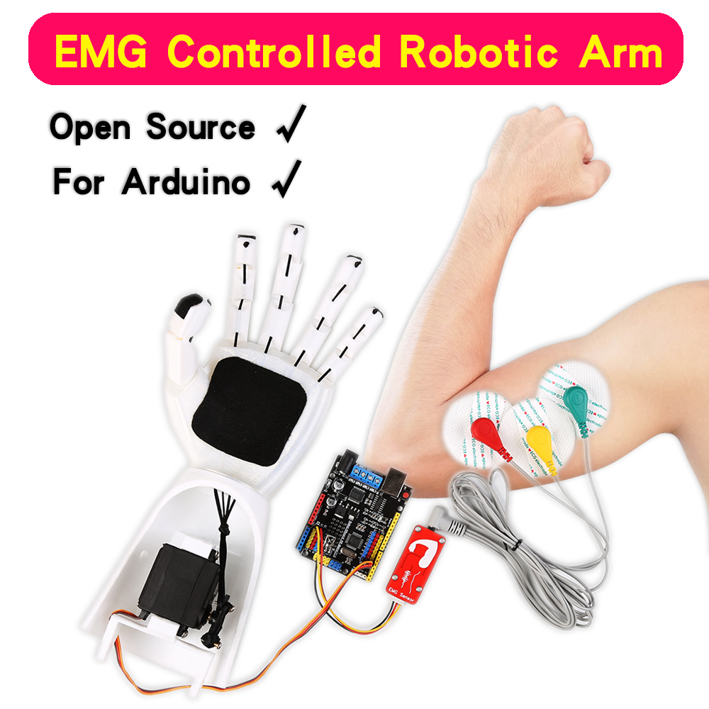 Cảm biến EMG, cánh tay robot,  - đánh giá và giá Muscle Sensor Emg