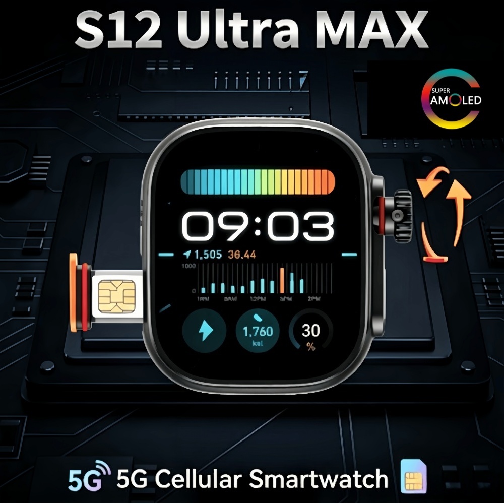 S12 Ultra MAX Global Version A - đánh giá và giá Fall Detection Watch