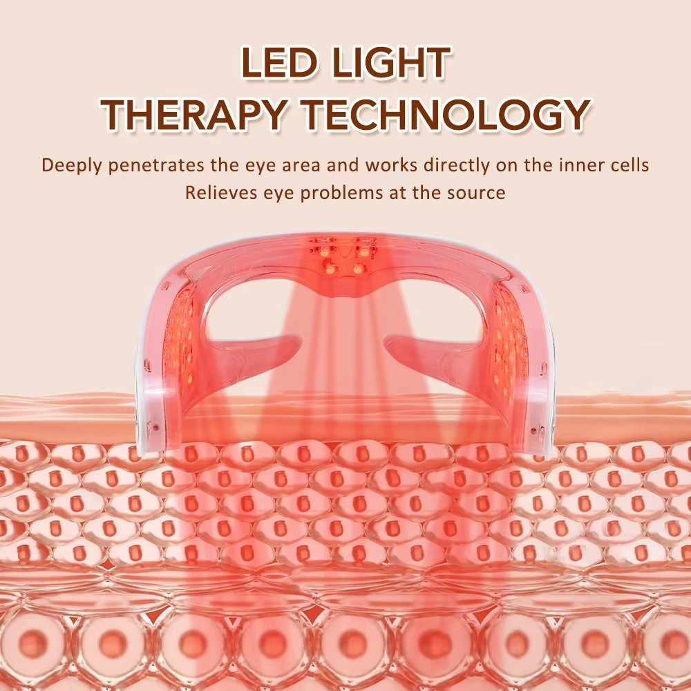 LED Photon Light LED Eye Massa - đánh giá và giá Light Therapy Glasses