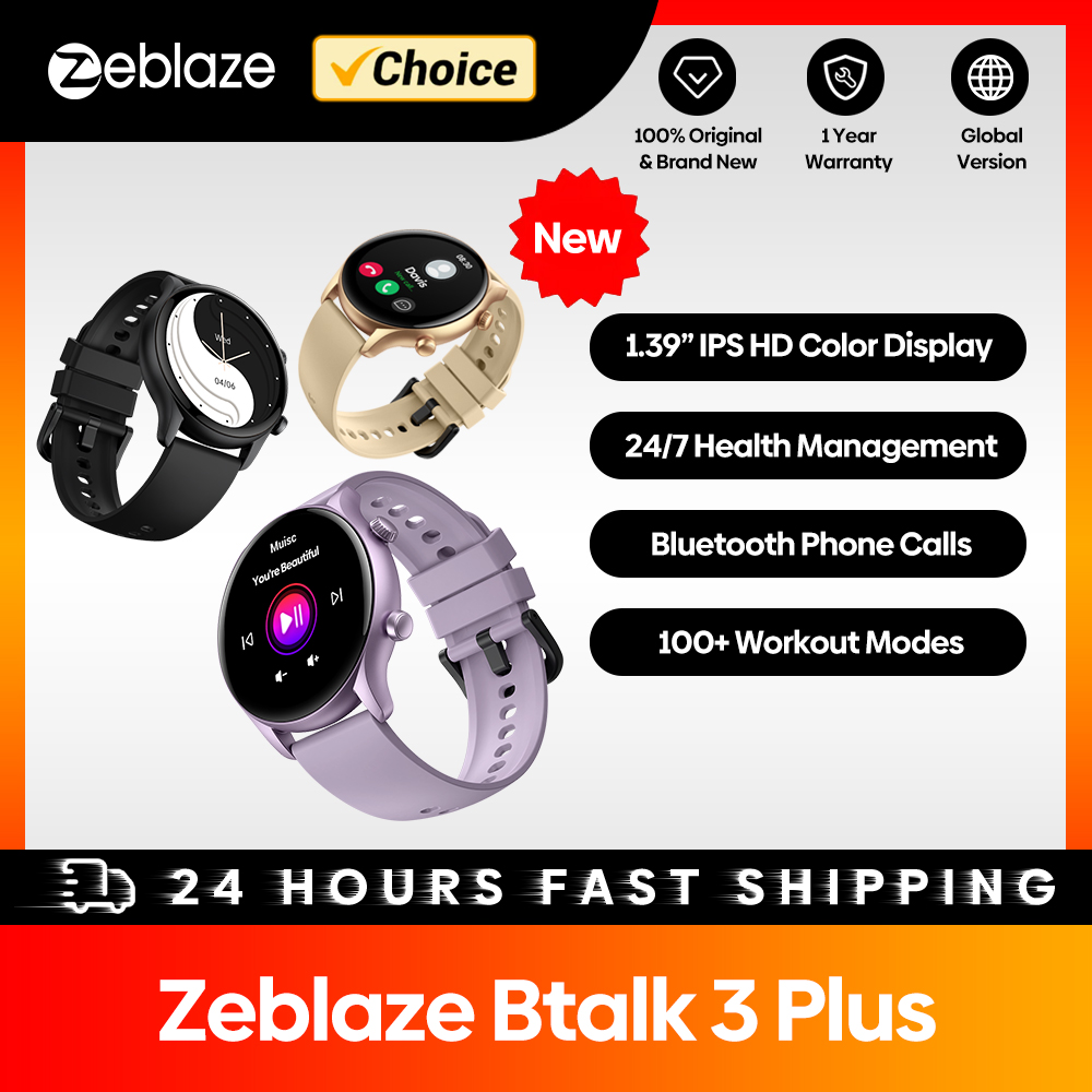 New Zeblaze Btalk 3 Plus Voice - đánh giá và giá Fall Detection Watch