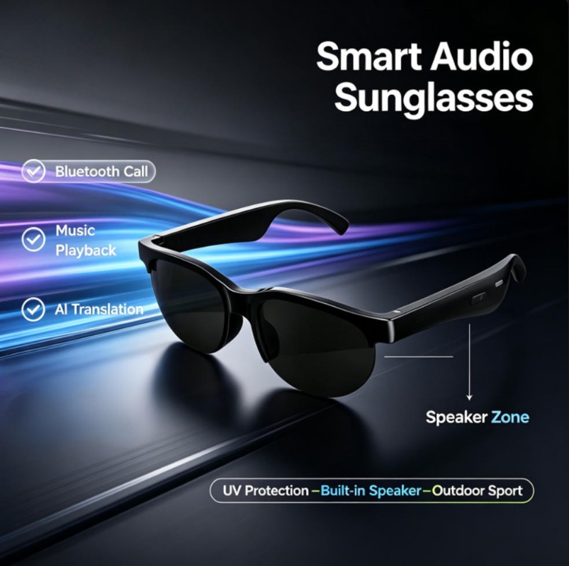 Smart Audio Sunglasses Bluetoo - đánh giá và giá Smart Glasses Lens