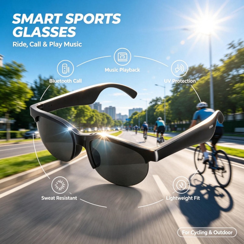 Smart Audio Sunglasses Bluetoo - đánh giá và giá Smart Glasses Lens